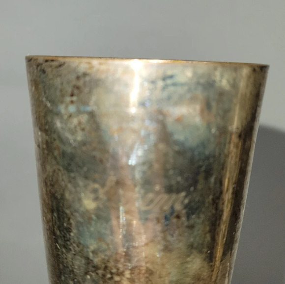 Antique Champagne Flute Glasses S. P. Brass India Brass Copper - Picture 11 of 13